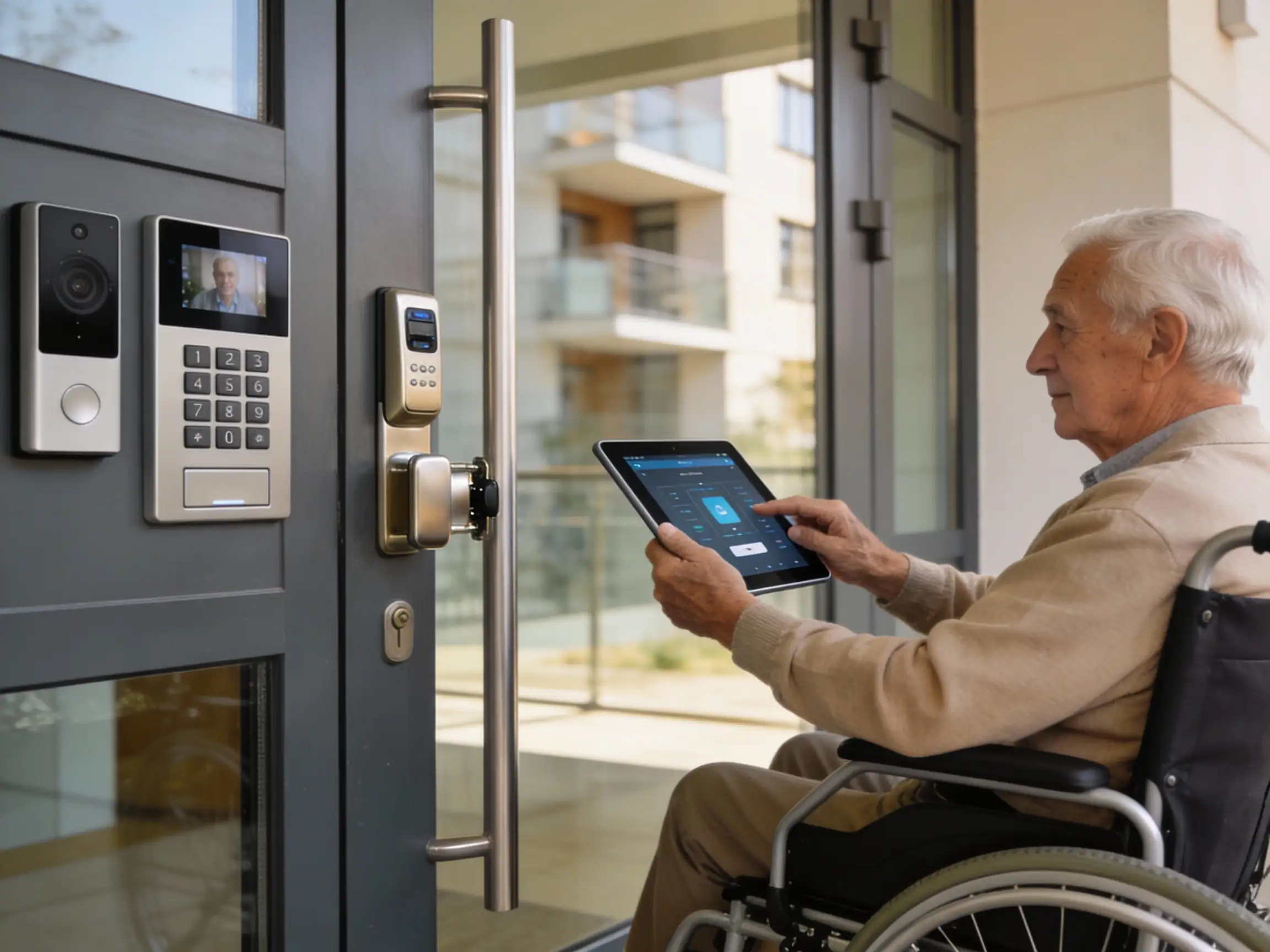 Contrôle d'accès domotique pour seniors et PMR à Bruxelles