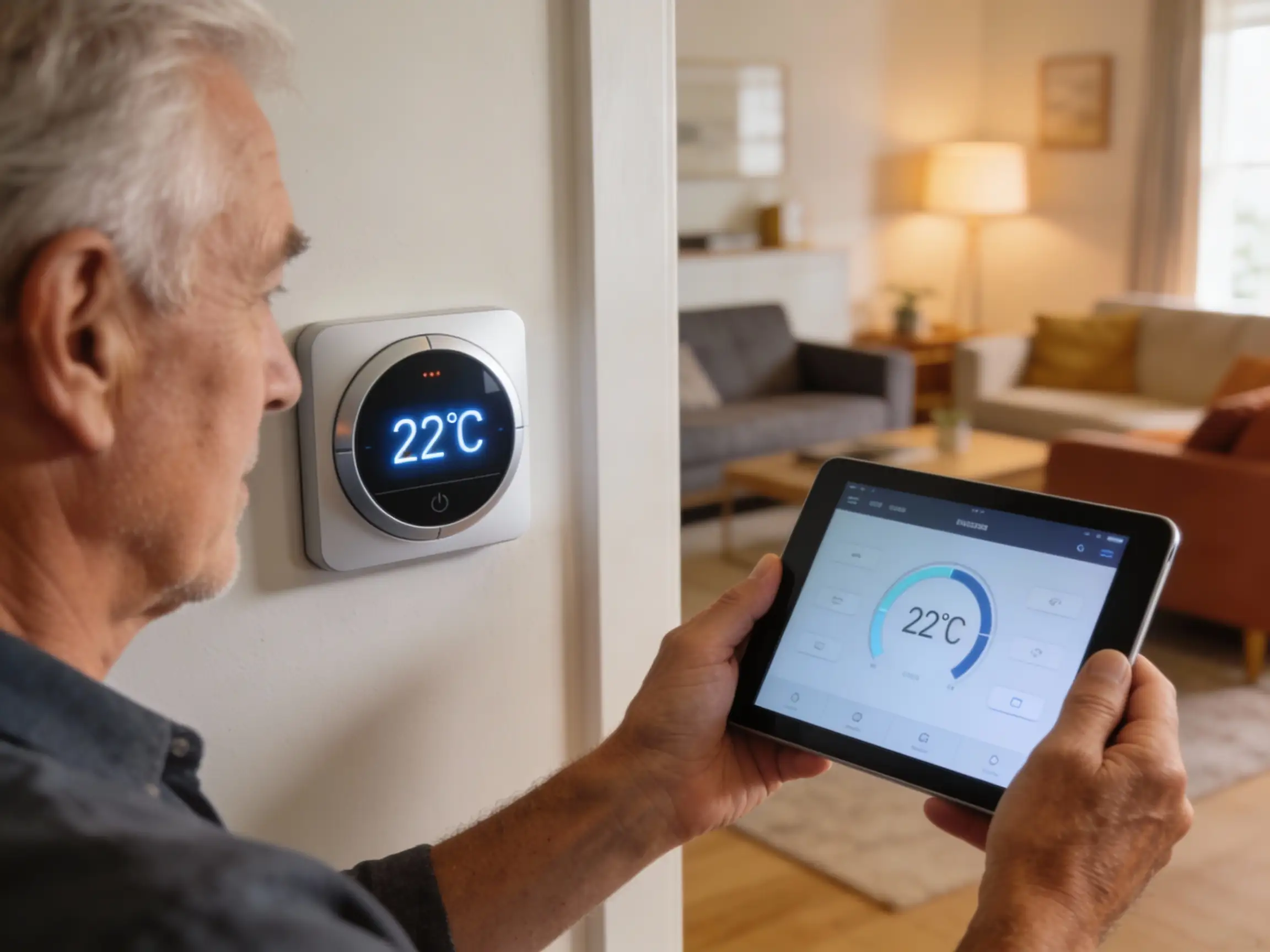 Chauffage et climatisation connectés pour seniors à Bruxelles